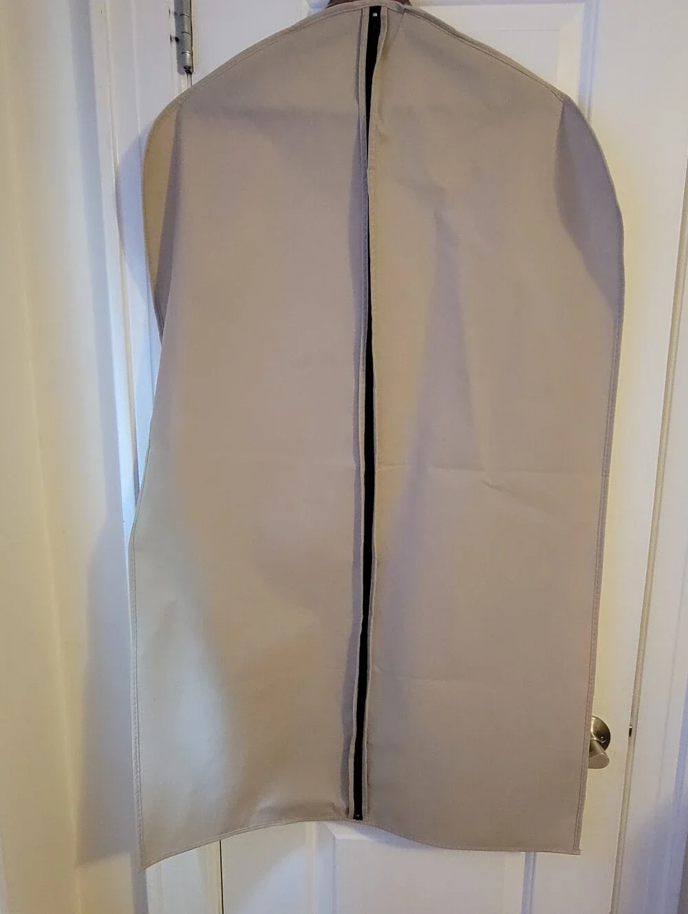 Tan Garment Bag, Coat, Jacket, Dress, Travel Clothing Storage Bag